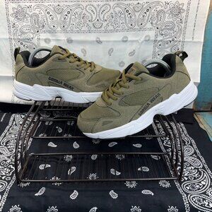 NEW Gorilla Wear Newport Sneakers Army Green Mens Sz 6/Womans Sz 7.5